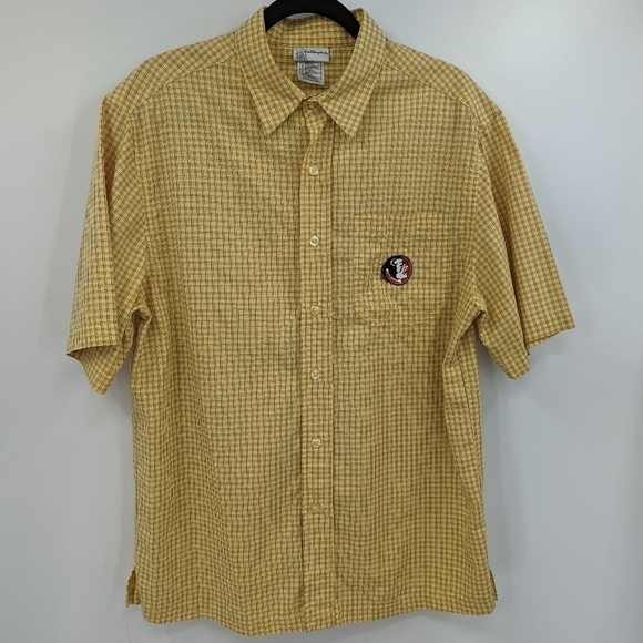 Men's WALT DISNEY WORLD FSU Short Sleeve Button Down Shirt - Picture 1 of 6